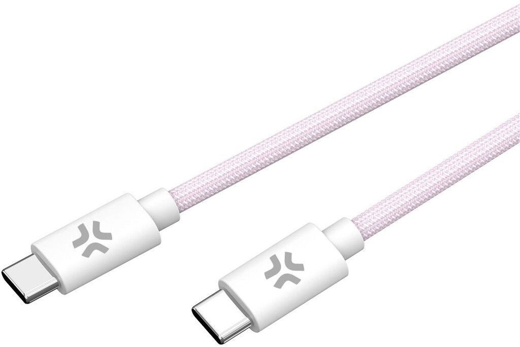 Celly 60W USB-C till USB-C-kabel - Vit | Tillbehör - Kablar - USB-C till USB-C-kablar | AlltMobil