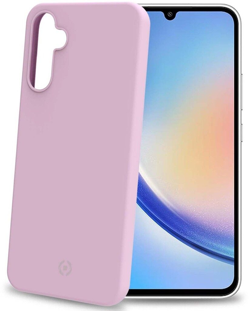 Celly Cromo Soft Rubber Case (Galaxy A34) - Svart | Samsung - Samsung Galaxy A34 - Skal & fodral | AlltMobil
