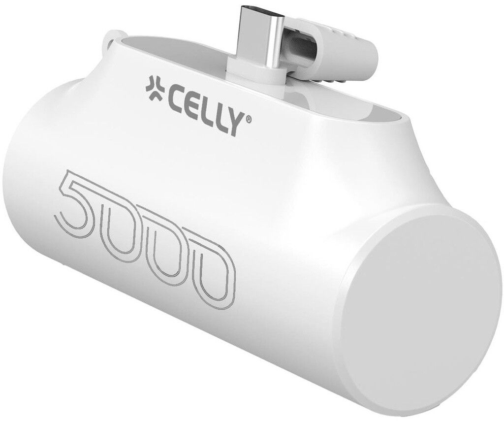 Celly PBC5000 USB-C Powerbank 5000 mAh - Svart | Tillbehör - Powerbank - Små (0 - 5000 mAh) | AlltMobil