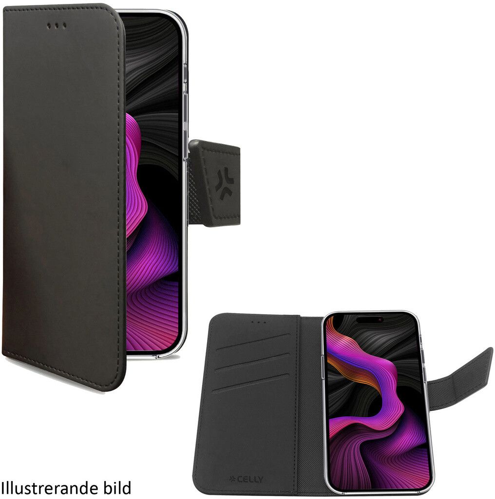 Celly Wallet Case (iPhone 16 Plus) | iPhone - iPhone 16 Plus - Skal & fodral - Läderfodral | AlltMobil