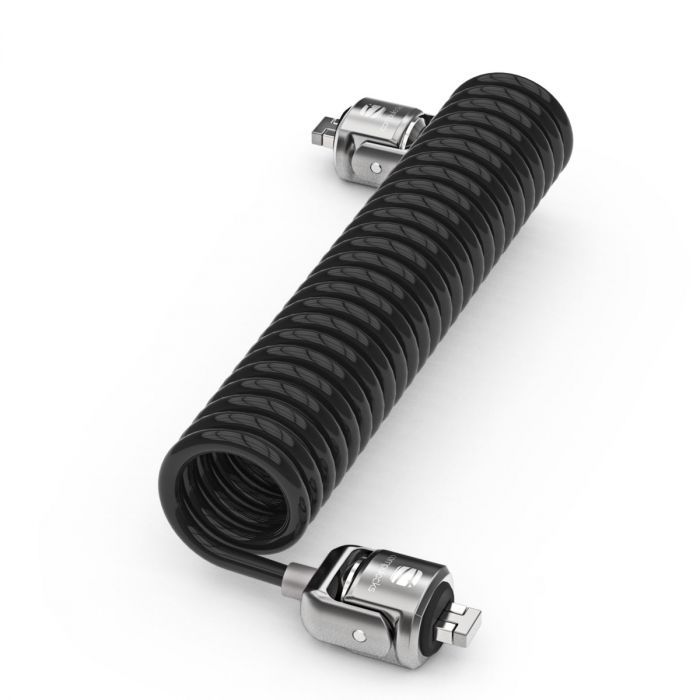 Compulocks Dual Head Coiled Cable Keyed Lock