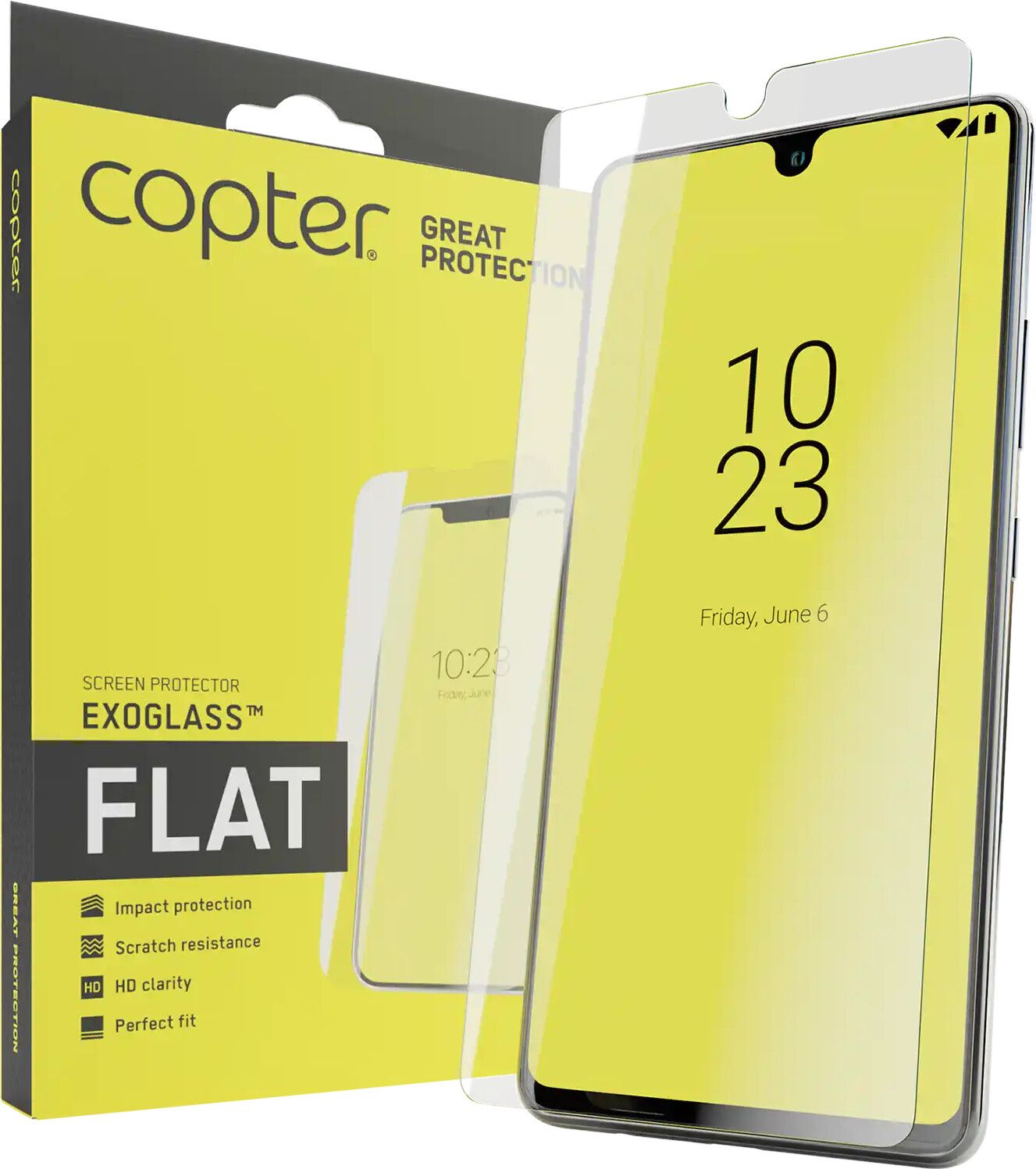 Copter Exoglass Flat (Galaxy S24) | Samsung - Samsung Galaxy S24 - Skärmskydd | AlltMobil