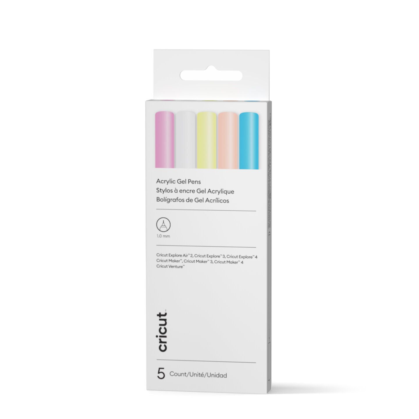 Cricut Acrylic Gel Pens 1.0 mm 5-pack | Tillbehör - Cricut & tillbehör - Förbrukningsmaterial - Till Cricut Explore 3 - 4 - Pennor | AlltMobil