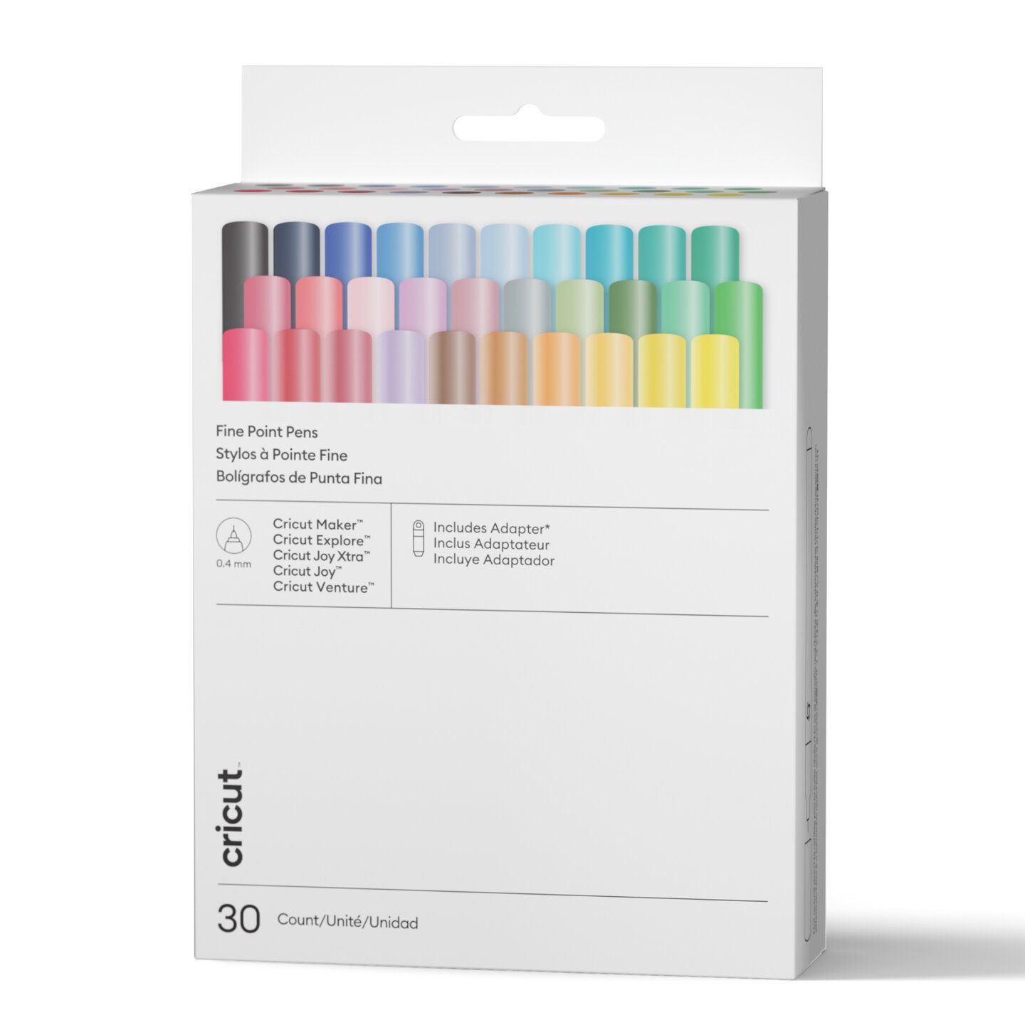 Cricut Fine Point Pens Ultimate 0,4mm 30-pack | Tillbehör - Cricut & tillbehör - Förbrukningsmaterial - Till Cricut Explore 3 - 4 - Pennor | AlltMobil