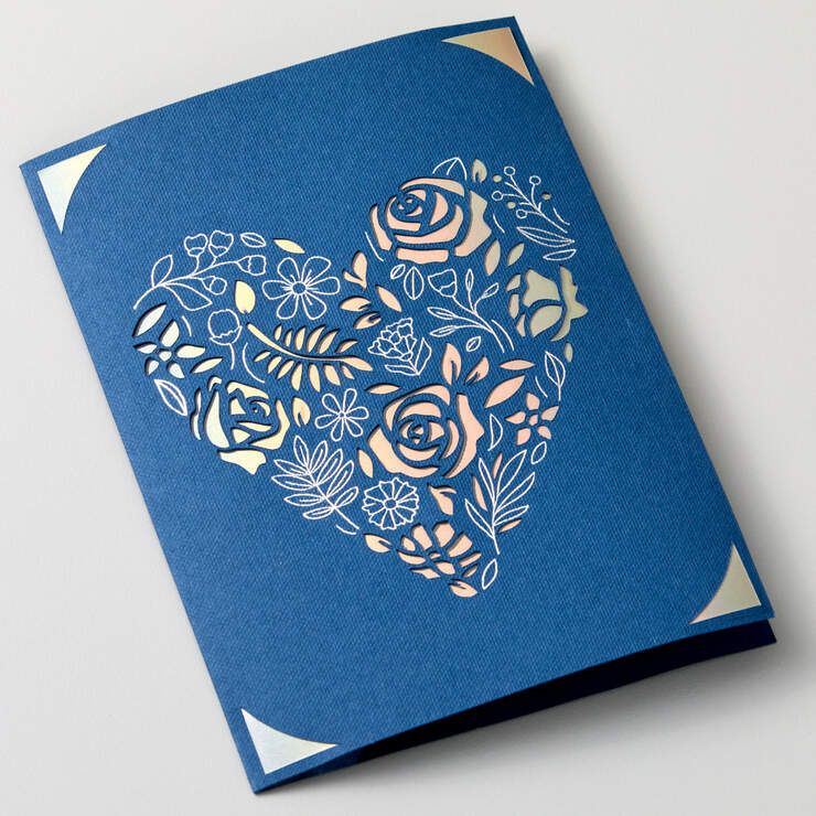 Cricut Foil Transfer Insert Cards Sampler S40 14-pack - Royal Flush