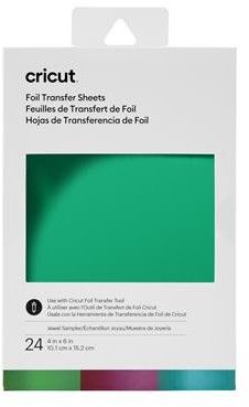 Cricut Foil Transfer Sheets Sampler 10 x 15 cm 24-pack - Jewel