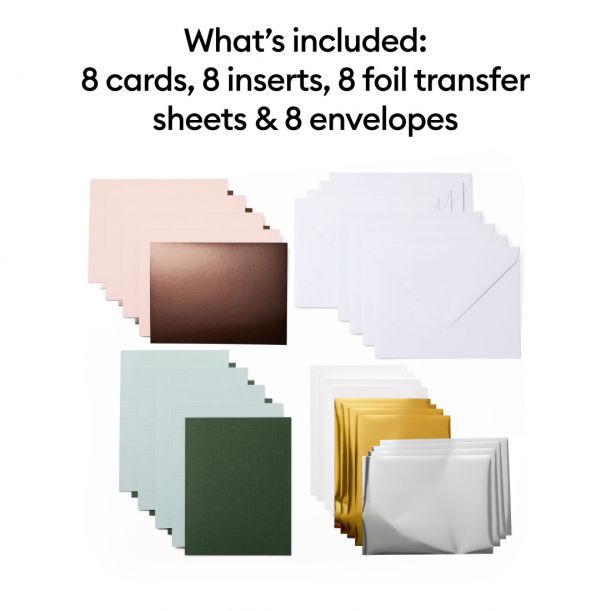 Cricut Joy Foil Transfer Insert A6 Cards 8-pack - Forest Grove