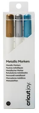 Cricut Joy Metallic Markers 1mm 3-pack - Guld, silver & blå