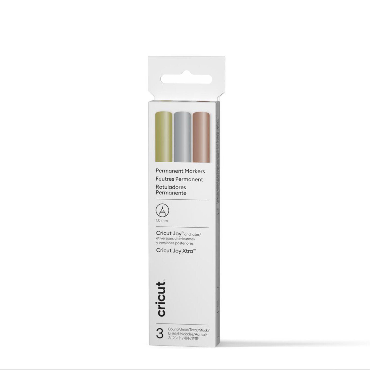 Cricut Joy Metallic Markers 1mm 3-pack - Guld, Silver & koppar
