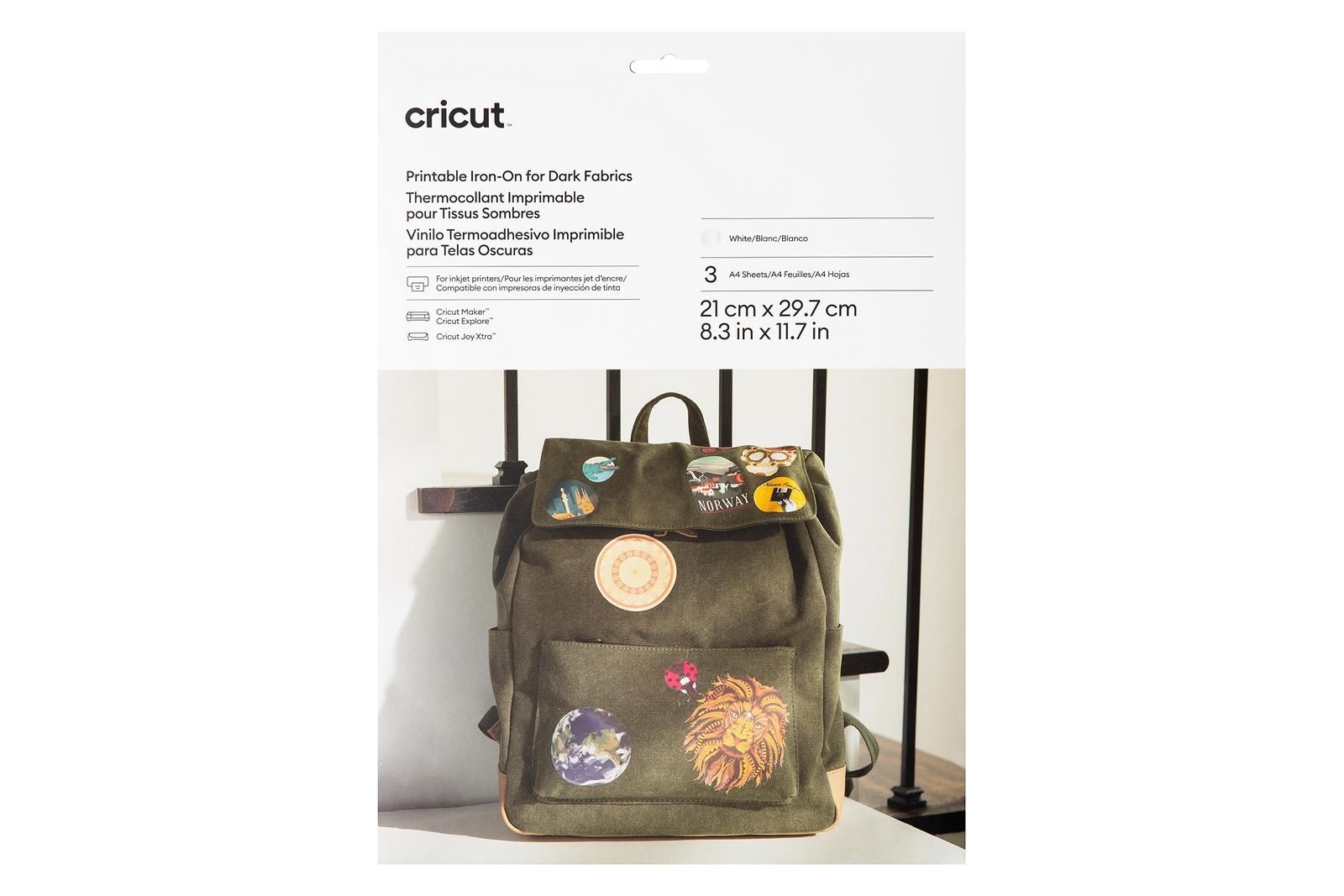 Cricut Joy Xtra Printable Iron-On A4 - Ljusa tyger 5-pack