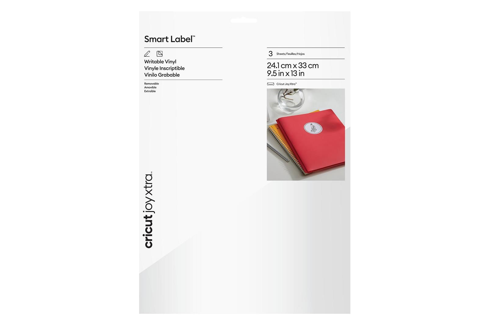Cricut Joy Xtra Smart Label Writable Vinyl Removable - 3-pack | Tillbehör - Cricut & tillbehör - Förbrukningsmaterial - Till Cricut Joy Xtra | AlltMobil