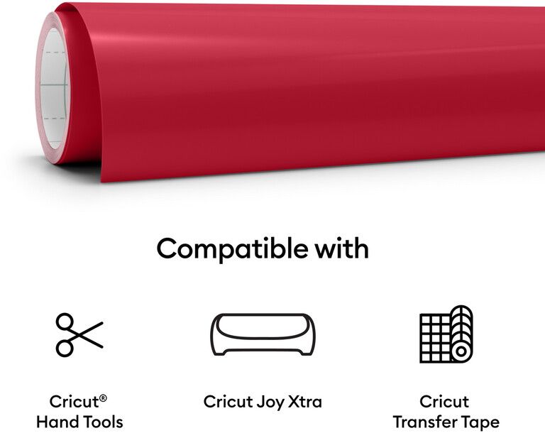 Cricut Joy Xtra Smart Vinyl Permanent 24 x 91 cm - Svart | Tillbehör - Cricut & tillbehör - Förbrukningsmaterial - Till Cricut Joy Xtra | AlltMobil