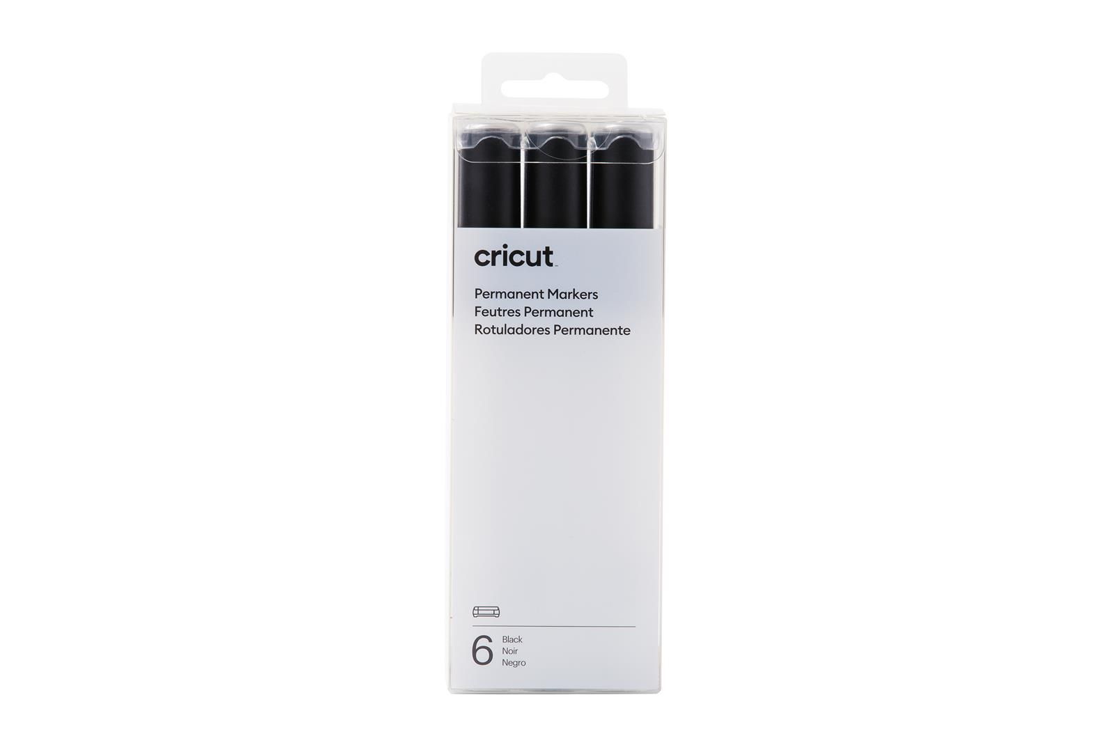 Cricut Permanent Markers 2.5mm - 6-pack (svart) | Tillbehör - Cricut & tillbehör - Förbrukningsmaterial - Till Cricut Explore 3 - 4 | AlltMobil