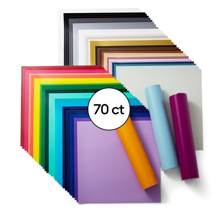 Cricut Premium Vinyl Removable 30 x 30 cm 70-pack