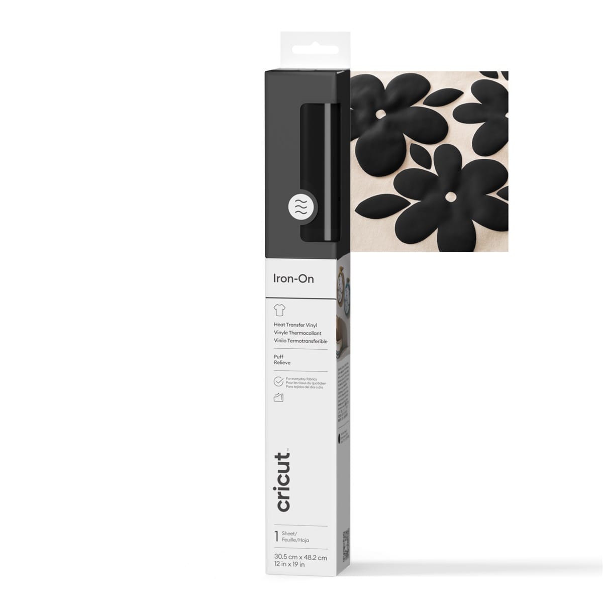 Cricut Puff Iron-On 30x48cm - Vit | Tillbehör - Cricut & tillbehör - Förbrukningsmaterial - Till Cricut Explore 3 - 4 - Iron-on | AlltMobil