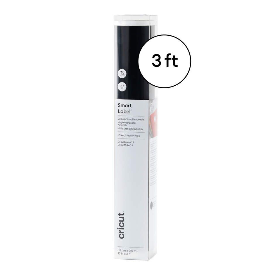 Cricut Smart Label Writable Vinyl Removable 33 x 91 cm - Vit