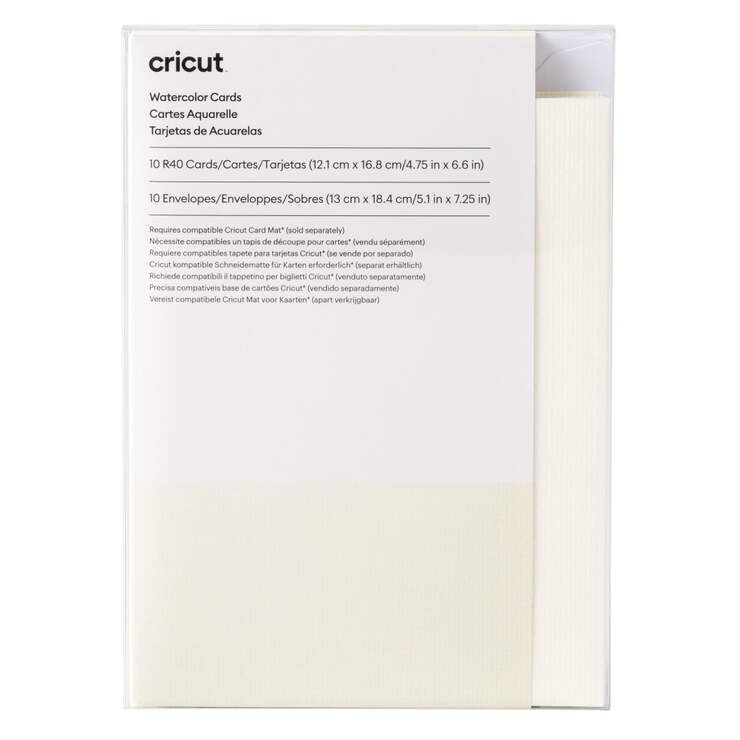 Cricut Watercolor Cards R40 10-pack