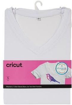Cricut Women's V-Neck T-Shirt Blank - Medium