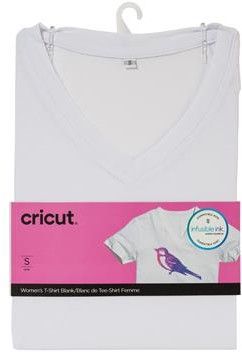 Cricut Women's V-Neck T-Shirt Blank - Large