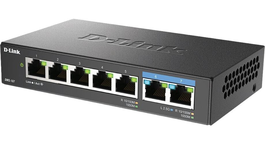 D-Link 7-portars Omanagerad Multi-Gigabit Switch