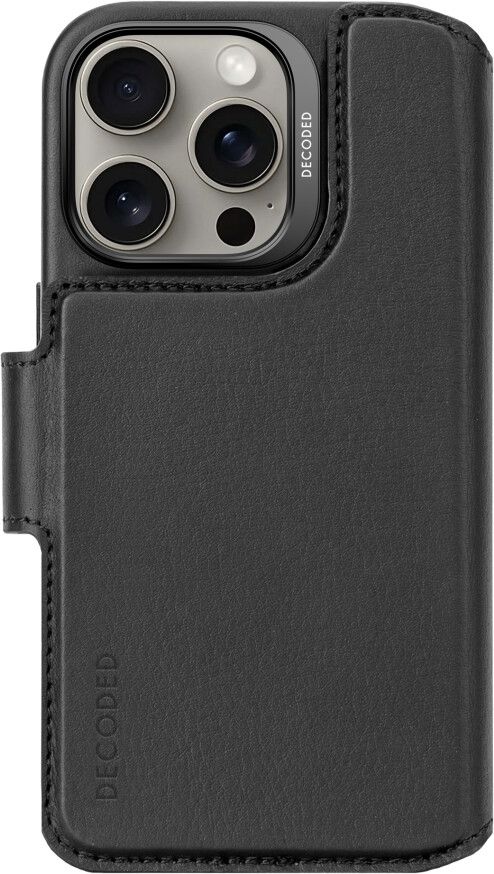 Decoded Detachable Wallet (iPhone 16 Pro) - Svart | iPhone - iPhone 16 Pro - Skal & fodral - Läderfodral | AlltMobil