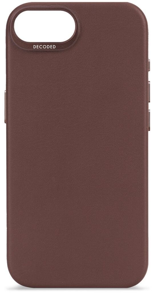 Decoded Leather Back Cover MagSafe (iPhone 16e) - Svart | iPhone - iPhone 16e - Skal & fodral - Hårda skal | AlltMobil