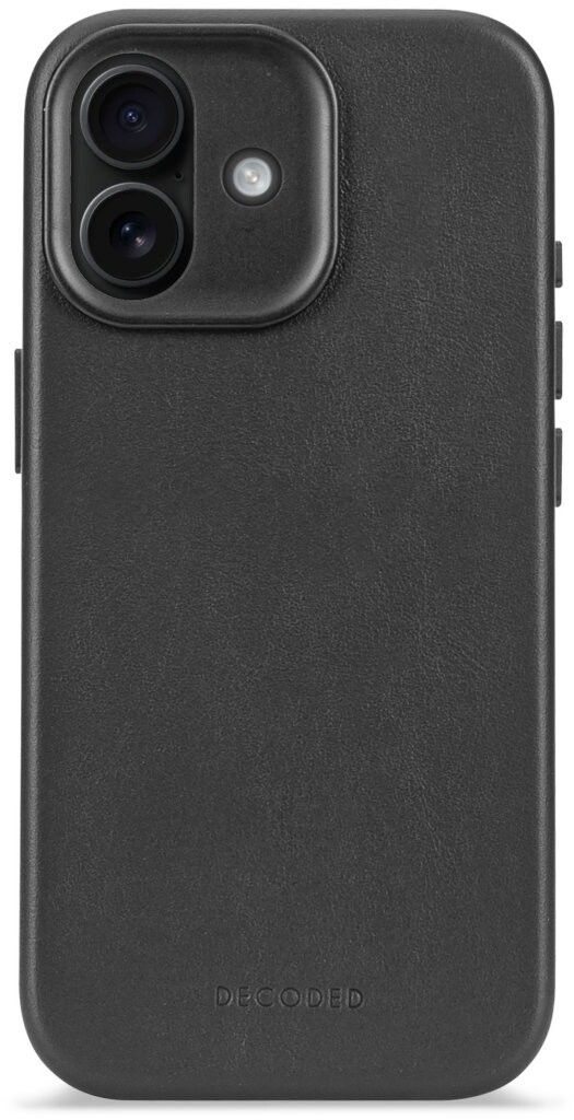 Decoded Leather Back Cover MagSafe (iPhone 17) - Svart | iPhone - iPhone 17 - Skal & fodral - Hårda skal | AlltMobil
