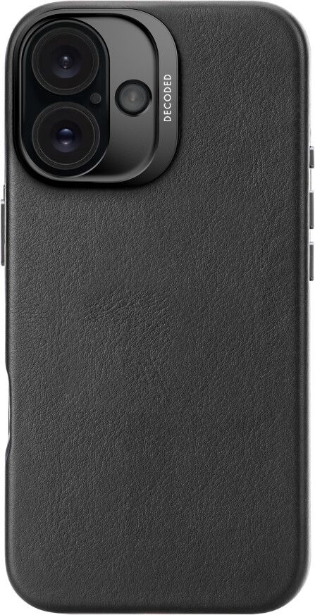 Decoded Leather Case (iPhone 16) - Svart | iPhone - iPhone 16 - Skal & fodral - Läderfodral | AlltMobil