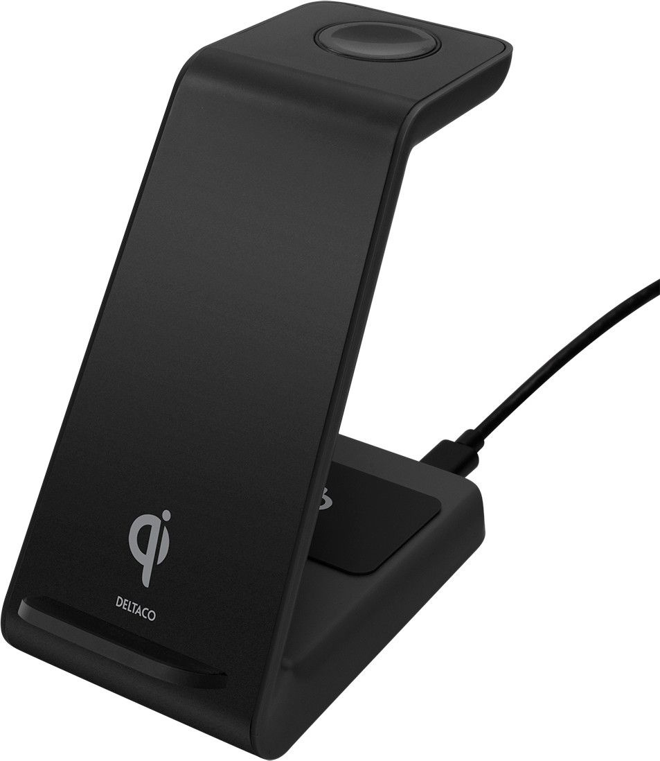 Deltaco 3-in-1 Wireless Charger Stand