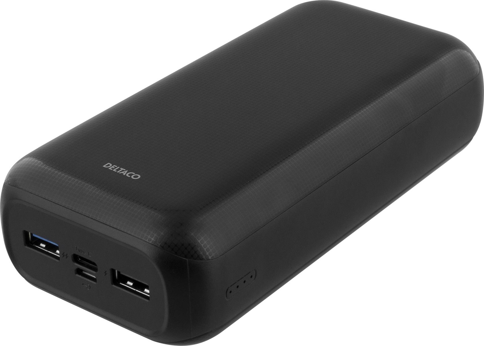 Deltaco 30 000mAh Powerbank (USBC, 2xUSBA)