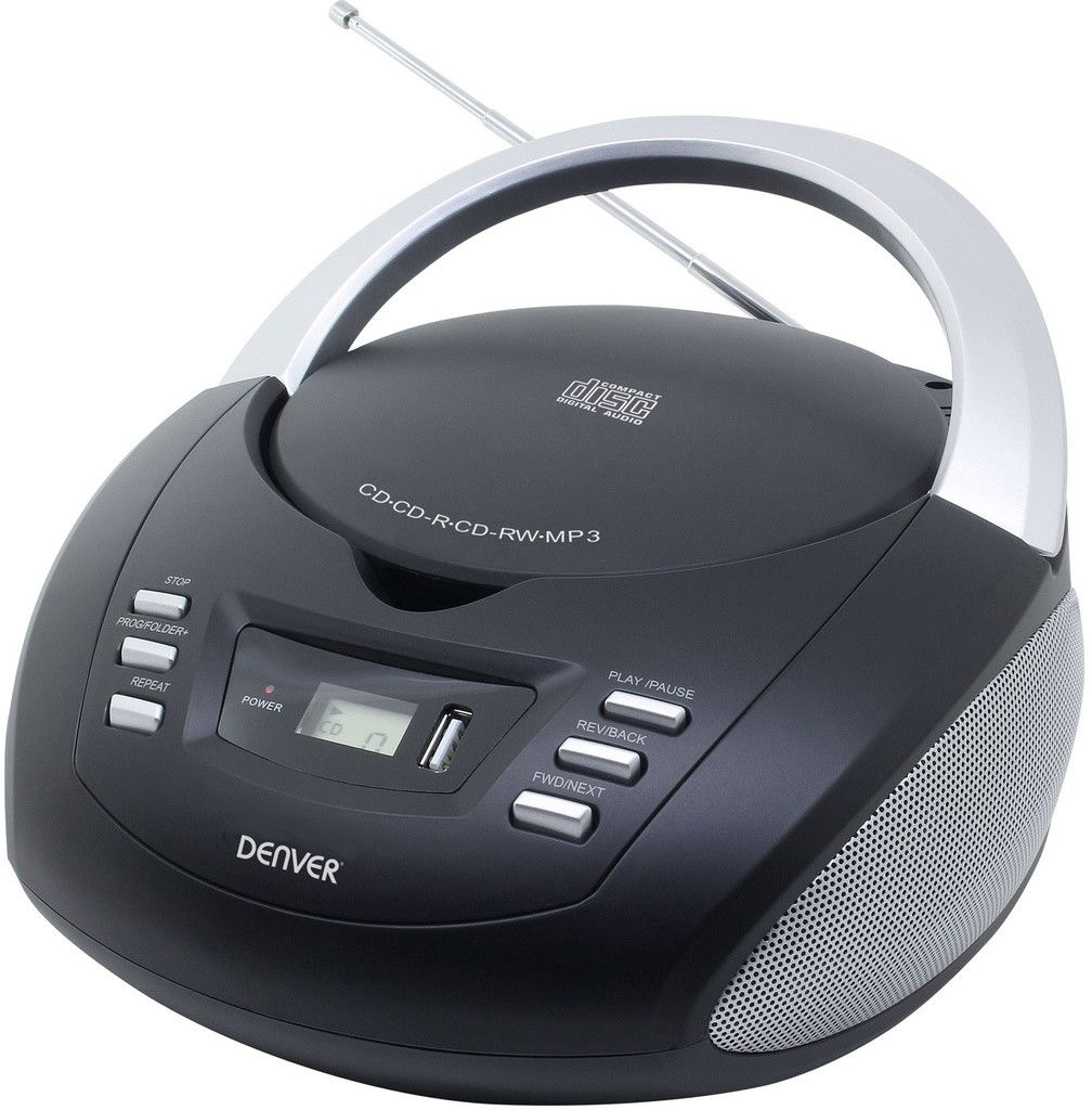 Denver CD Boombox FM/USB - Svart