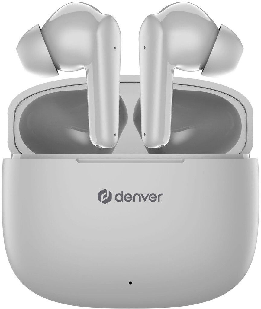 Denver TWE-48 True Wireless Earbuds - Vit | iPhone - Generella tillbehör - Bluetooth - Trådlösa hörlurar - In-ear | AlltMobil