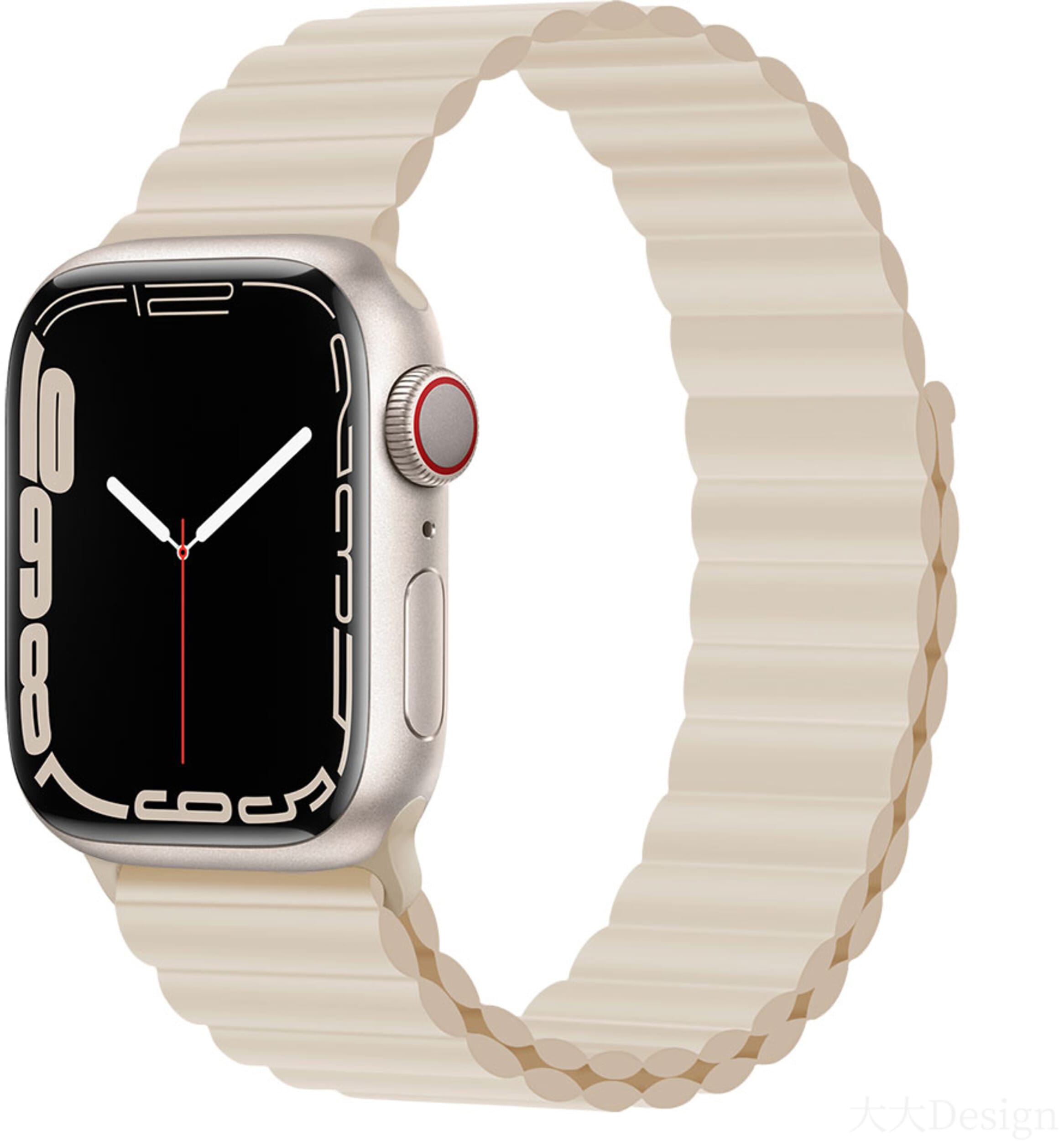 Devia Sport3 Silicone Magnet Watch Band (Watch 42/41/40/38mm) - Svart | iPhone - iPhone 15 Pro Max - Skal & fodral - Övriga skydd | AlltMobil
