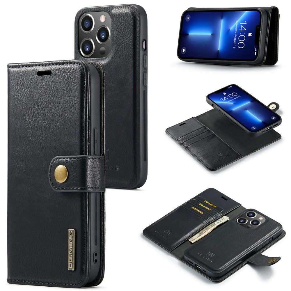 DG Ming Detachable Wallet (iPhone 15 Pro) - Svart | iPhone - iPhone 15 Pro - Skal & fodral - Plånboksfodral | AlltMobil