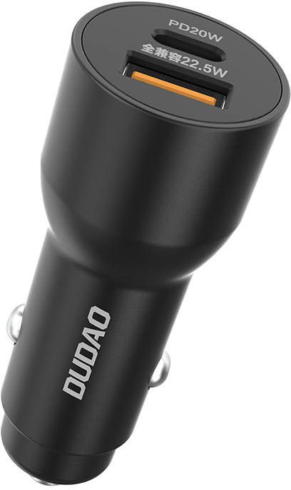 Dudao TGR1 Car Charger USB-A + USB-C