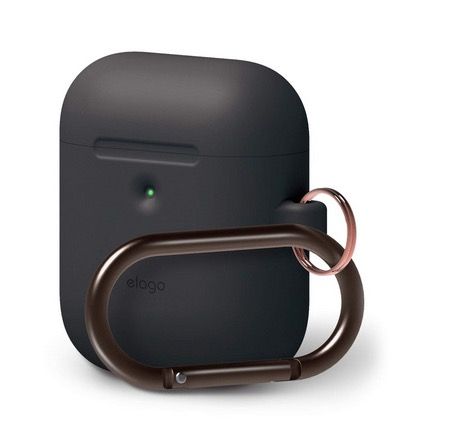 Elago AirPods Hang Case 2 (AirPods) - Svart | AirPods - AirPods 1 - 2 - Fodral | AlltMobil