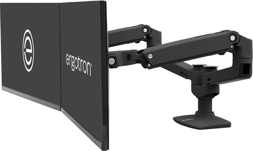 Ergotron LX Dubbel arm sida vid sida | Tillbehör - Hemmakontor - Ergonomi - Skärmfästen | AlltMobil
