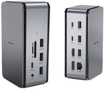eStuff USB4 Pro Dual Dock - Utan strömaggregat