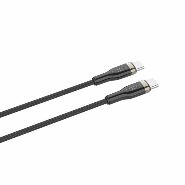 Fixed Braided Series USB-C/USB-C Cable 100W - 2 meter svart