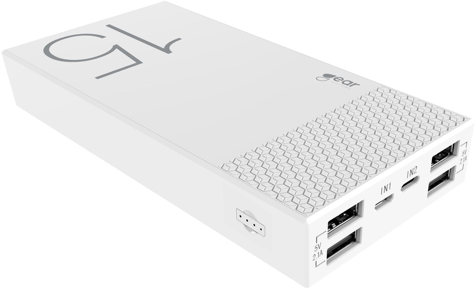 Gear Powerbank 15000maH 4x USB 2,1A