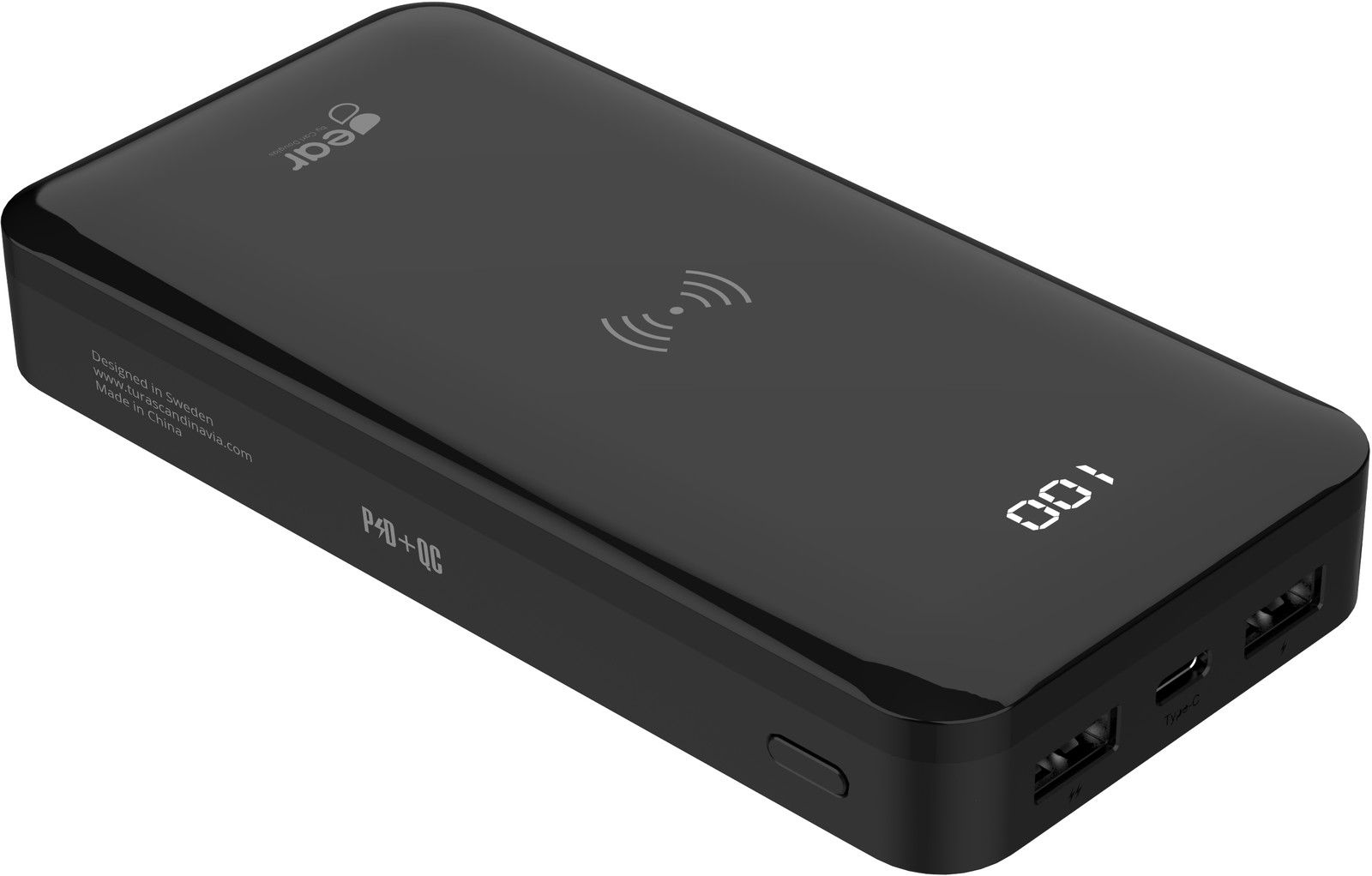 Gear Powerbank Qi + 3xUSB 20,000mAh