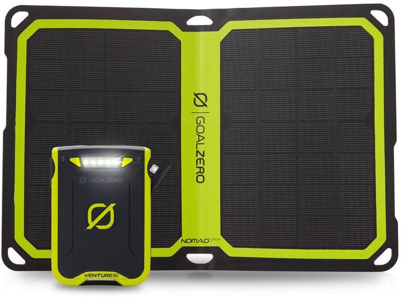 Goal Zero Venture 30 Power Bank + Nomad 7 Plus Solar Kit