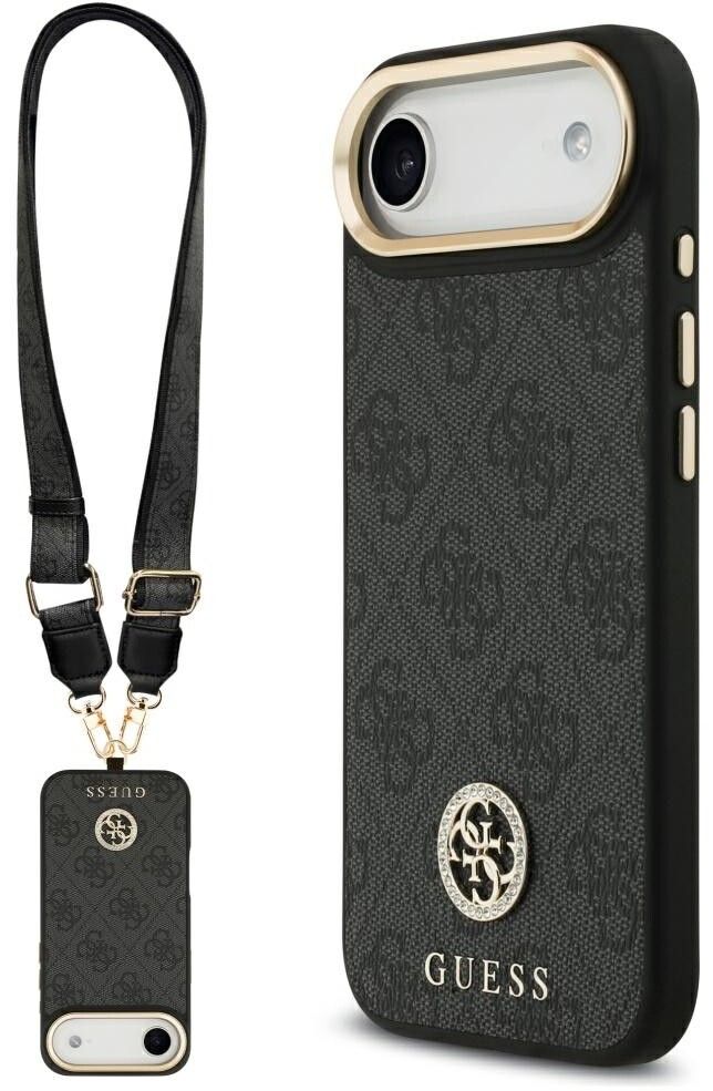 Guess 4G Strass Logo Case with Strap (iPhone Air) | iPhone - iPhone Air - Skal & fodral - Hårda skal | AlltMobil