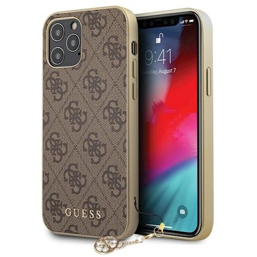 Guess Charms 4G Case (iPhone 13 Pro) - Brun