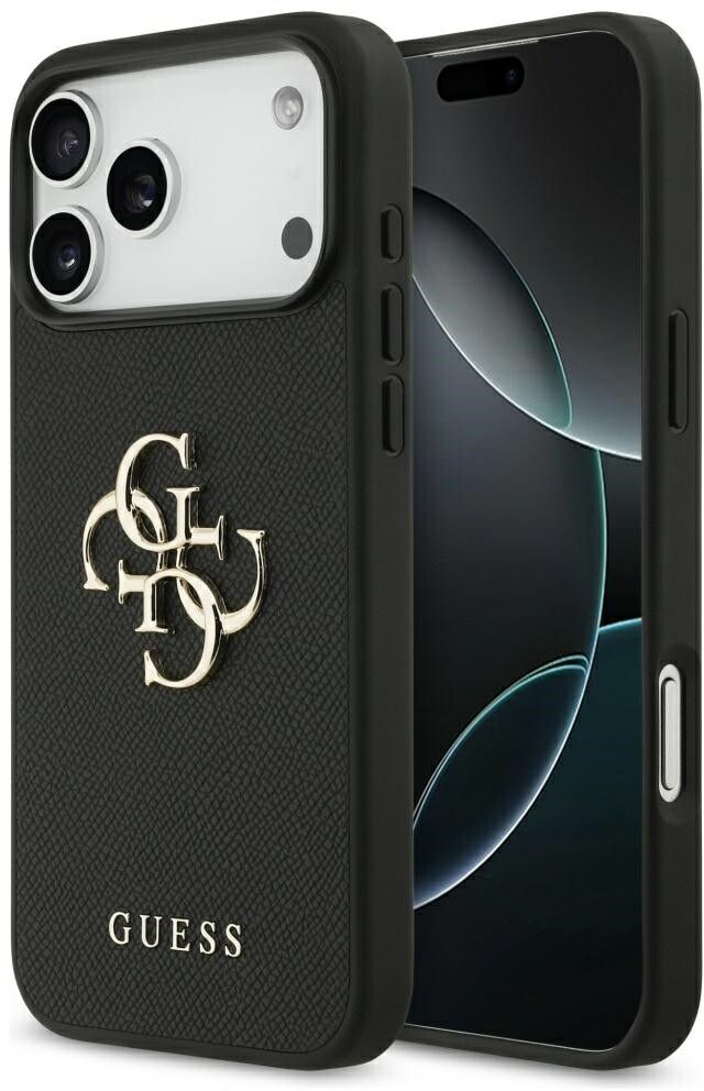 Guess Grained 4G Logo Case (iPhone 17 Pro Max)