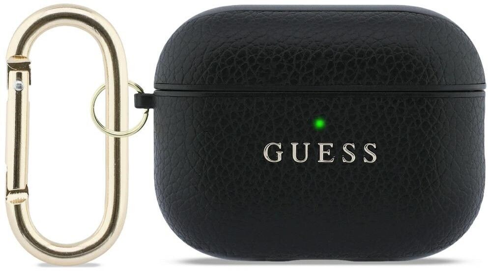 Guess Grained Classic Logo Case (AirPods Pro 3) - Svart