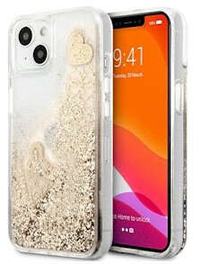 Guess Liquid Glitter Case - Hearts