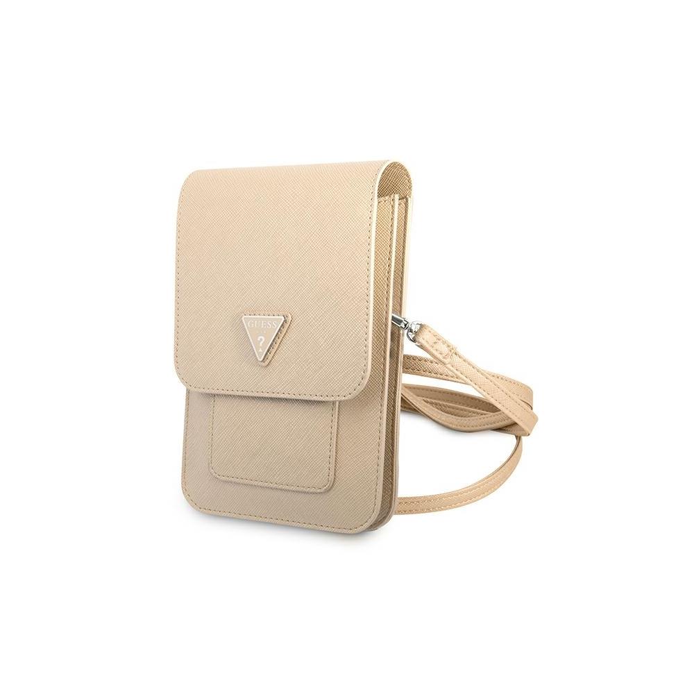 Guess Saffiano Phone Bag with Strap