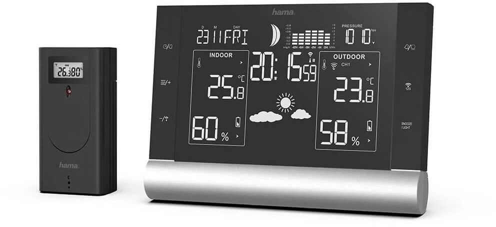 Hama Väderstation Black Line Plus | Julklappstips - För barn | AlltMobil
