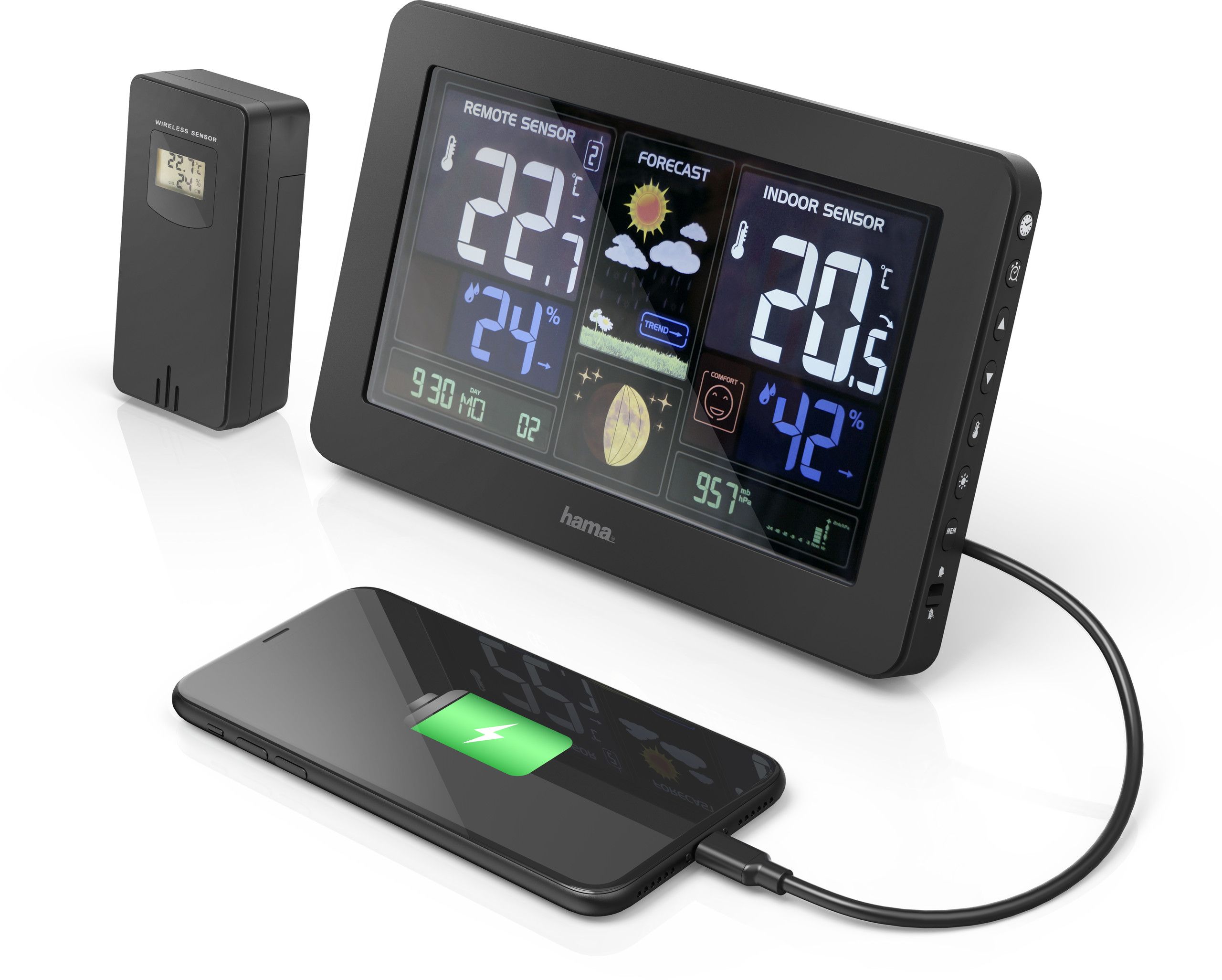 Hama Väderstation Premium 1x USB-A
